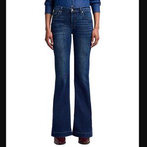 Seven Jeans 7 For All Mankind Dojo Flare Mid Rise Jeans Dark Wash Denim, 29